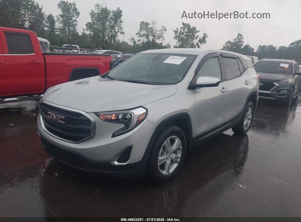 3GKALTEV5ML380919 2021 GMC TERRAIN Silver Vista tres cuartos delantera izquierda
