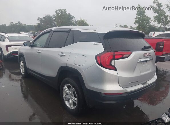 3GKALTEV5ML380919 2021 GMC TERRAIN Silver Trasero izquierdo