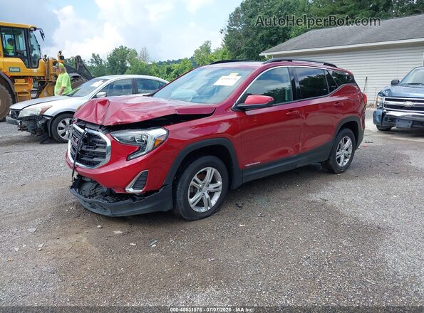 3GKALTEV6JL237389 2018 GMC TERRAIN Red Передня ліва чверть