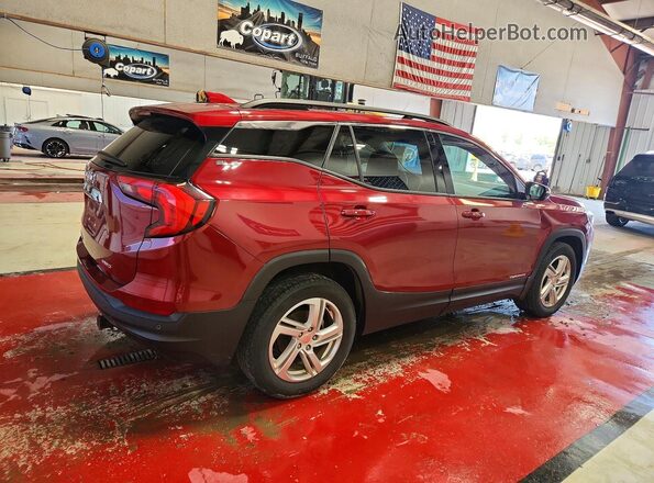 3GKALTEV6JL292599 2018 GMC TERRAIN Красный Задняя правая четверть