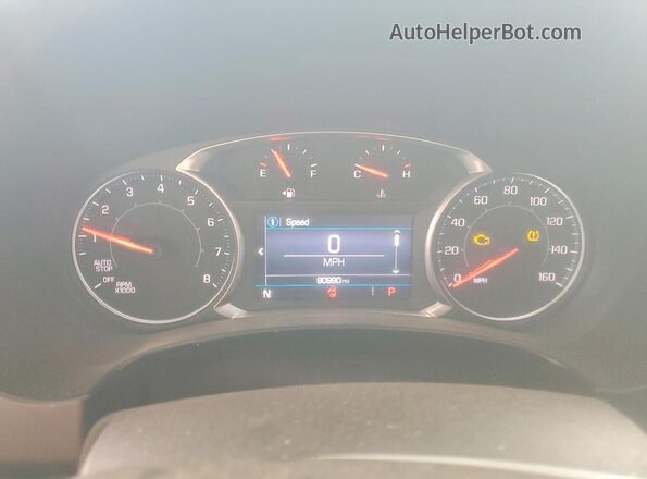 3GKALTEV6KL334819 2019 GMC TERRAIN Black Вид щитка приладів