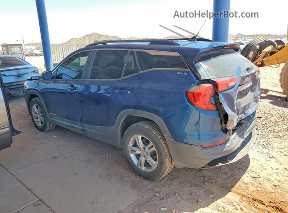 3GKALTEV6ML301645 2021 GMC TERRAIN Blue Trasero izquierdo