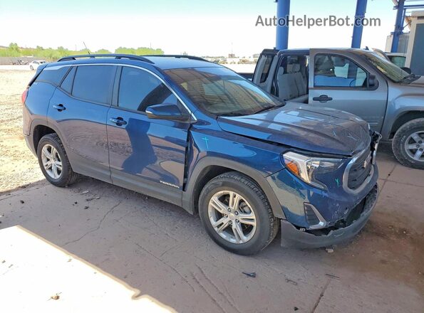 3GKALTEV6ML301645 2021 GMC TERRAIN Blue Delantero derecho