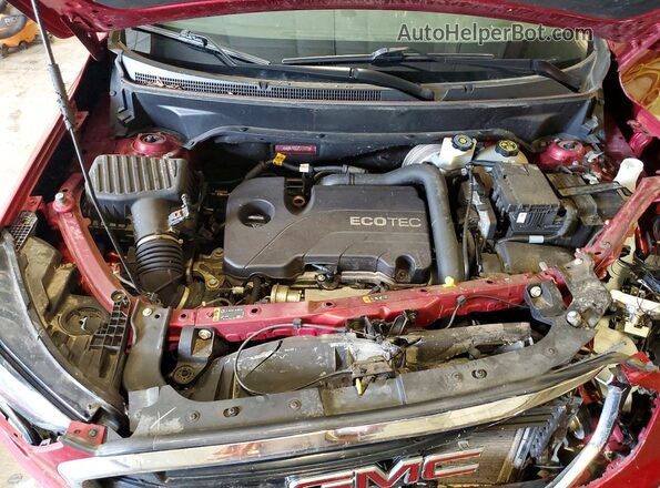 3GKALTEV7KL116792 2019 GMC TERRAIN Red Вид підкапотного простору