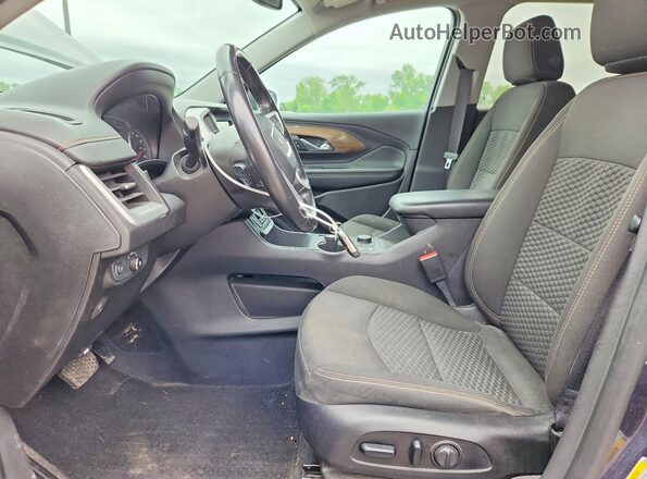 3GKALTEV7KL208095 2019 GMC TERRAIN Blue Widok wnętrza z przodu