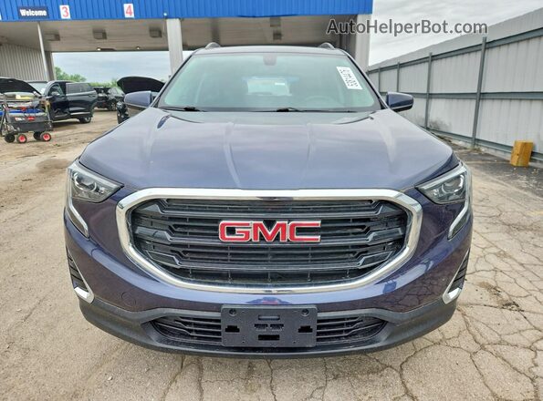3GKALTEV7KL208095 2019 GMC TERRAIN Blue Widok z przodu