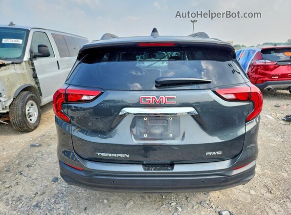 3GKALTEV7KL252243 2019 GMC TERRAIN Черный Вид сзади