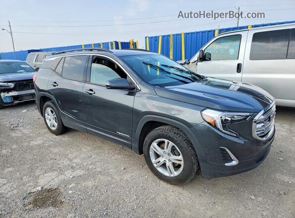 3GKALTEV7KL252243 2019 GMC TERRAIN Черный Передняя правая четверть