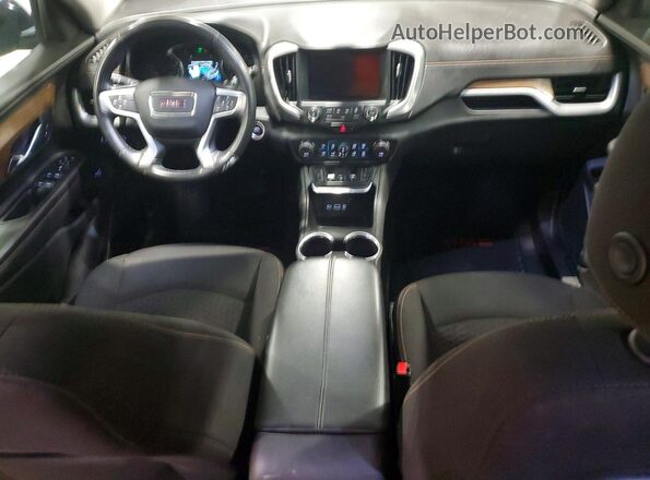 3GKALTEV8JL191256 2018 GMC TERRAIN Blue Widok deski rozdzielczej