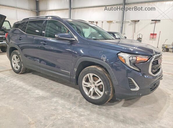 3GKALTEV8JL191256 2018 GMC TERRAIN Blue Przód prawy