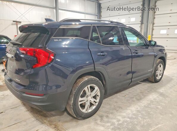 3GKALTEV8JL191256 2018 GMC TERRAIN Blue Tył prawy