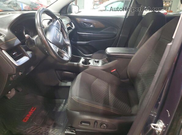3GKALTEV8JL191256 2018 GMC TERRAIN Blue Widok wnętrza z przodu