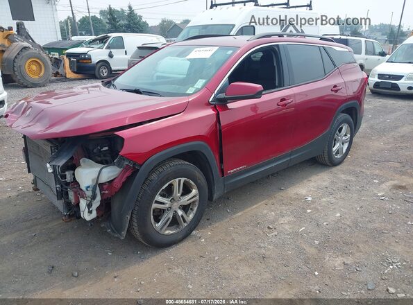 3GKALTEV8JL270104 2018 GMC TERRAIN Red წინა მარცხენა ხედი სამი მეოთხედიდან