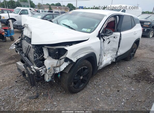 3GKALTEV8JL352592 2018 GMC TERRAIN White Przód lewy