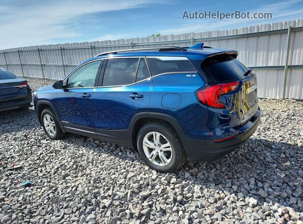 3GKALTEV8LL314413 2020 GMC TERRAIN Blue Trasero izquierdo