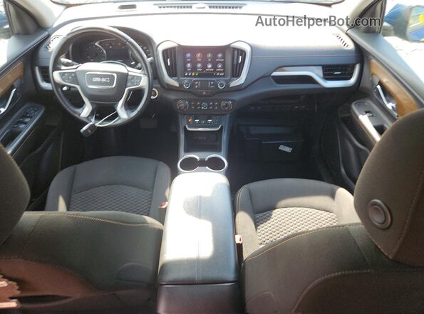 3GKALTEV8LL314413 2020 GMC TERRAIN Blue Vista del salpicadero