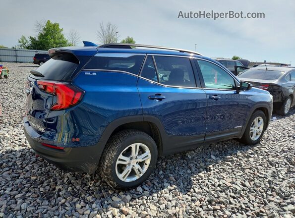3GKALTEV8LL314413 2020 GMC TERRAIN Blue Trasero derecho