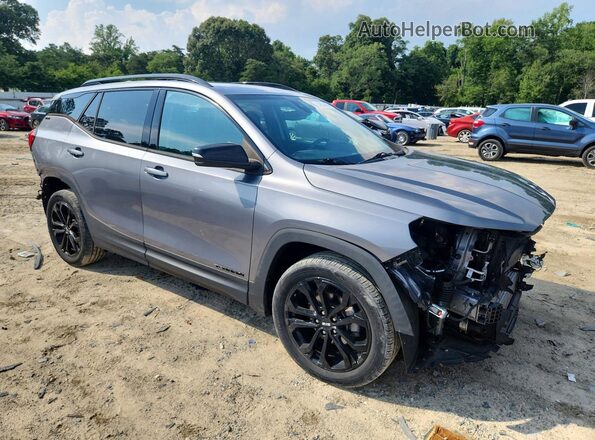 3GKALTEV8LL323743 2020 GMC TERRAIN Gray Front right