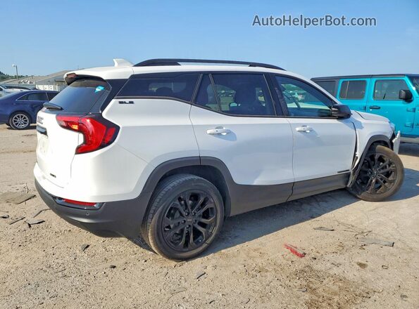 3GKALTEV8ML370126 2021 GMC TERRAIN Белый Задняя правая четверть