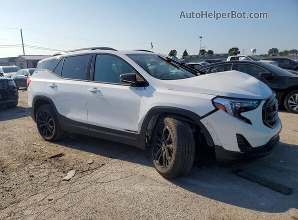 3GKALTEV8ML370126 2021 GMC TERRAIN Белый Передняя правая четверть