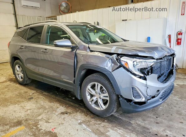 3GKALTEV8ML383815 2021 GMC TERRAIN Gray Передня права чверть