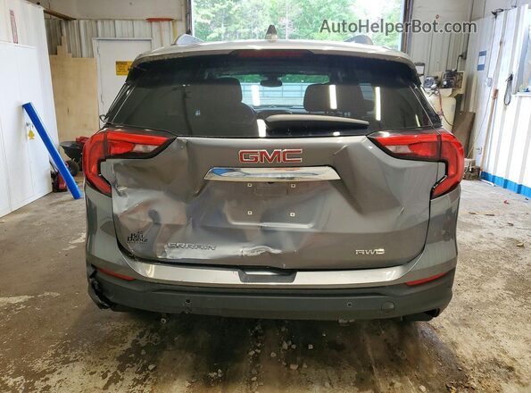 3GKALTEV8ML383815 2021 GMC TERRAIN Gray Вид ззаду