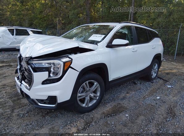 3GKALTEV8NL196916 2022 GMC TERRAIN Белый Передняя левая четверть