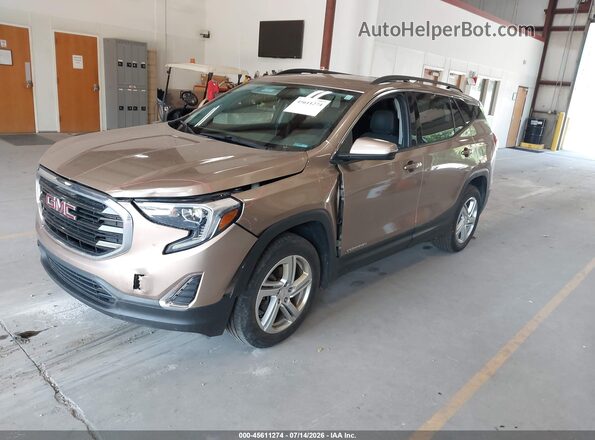 3GKALTEV9JL315213 2018 GMC TERRAIN Gold Передня ліва чверть