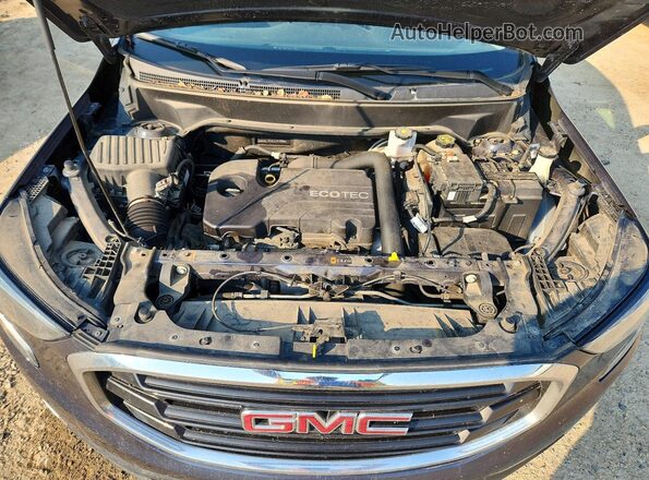 3GKALTEVXJL197088 2018 GMC TERRAIN Blue Engine compartment view