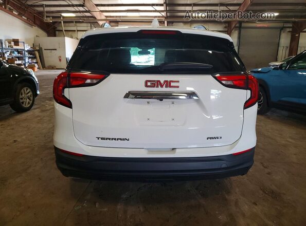 3GKALTEVXLL130106 2020 GMC TERRAIN White Вид ззаду