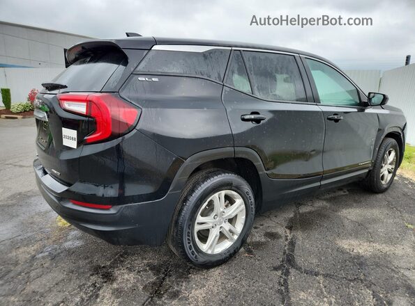3GKALTEVXNL176702 2022 GMC TERRAIN Black Սալոնի 360 աստիճան տեսք