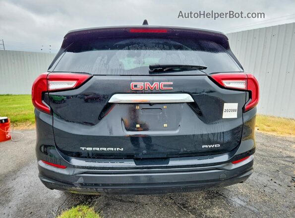 3GKALTEVXNL176702 2022 GMC TERRAIN Black Հետևի տեսք