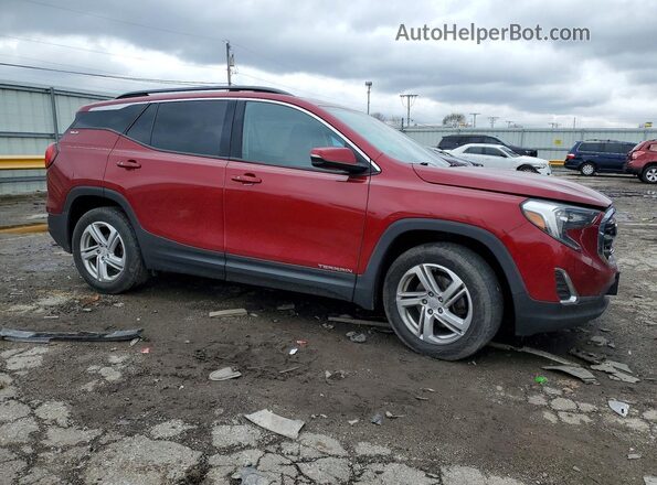 3GKALTEX1JL369624 2018 GMC TERRAIN Red Передня права чверть