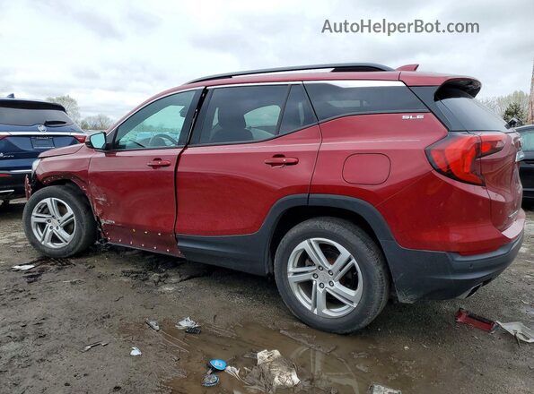 3GKALTEX1JL369624 2018 GMC TERRAIN Red Задня ліва чверть