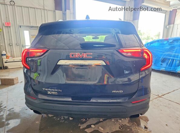 3GKALTEX2JL245720 2018 GMC TERRAIN Blue Հետևի տեսք