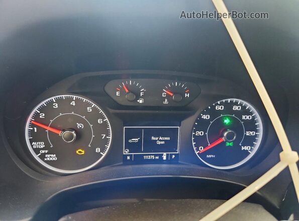 3GKALTEX2JL245720 2018 GMC TERRAIN Blue Սարքավորումների վահանակի տեսք