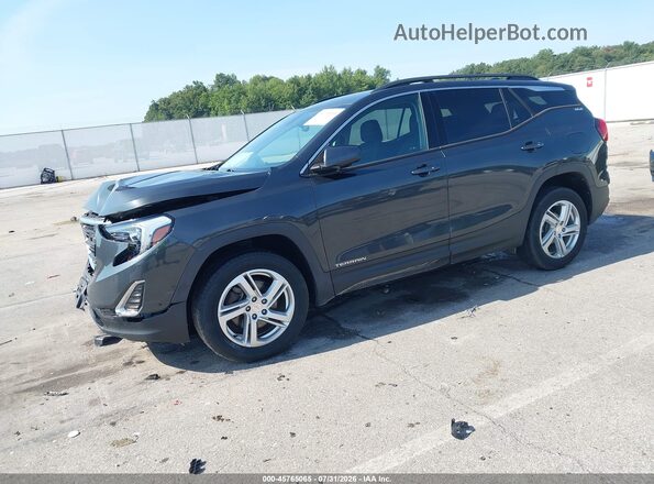 3GKALTEX3JL218512 2018 GMC TERRAIN Серый Передняя левая четверть