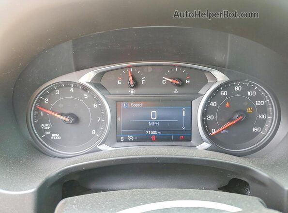 3GKALTEX5KL258107 2019 GMC TERRAIN Black Instrument cluster view
