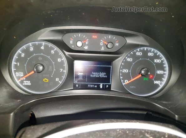 3GKALTEX6JL302744 2018 GMC TERRAIN White Instrument cluster view