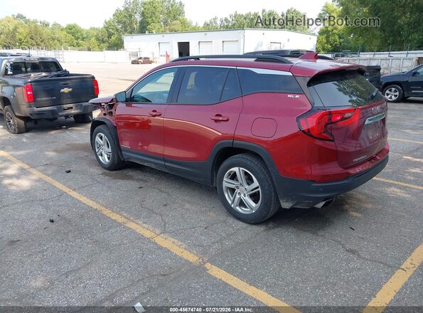 3GKALTEX7JL260357 2018 GMC TERRAIN Maroon უკანა მარცხენა