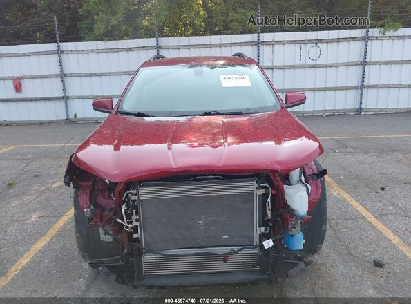 3GKALTEX7JL260357 2018 GMC TERRAIN Maroon ხელსაწყოთა პანელის ხედი