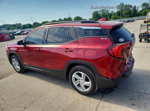 3GKALTEXXJL318347 2018 GMC TERRAIN Красный Задняя левая четверть