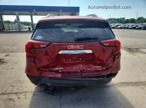 3GKALTEXXJL318347 2018 GMC TERRAIN Красный Вид сзади