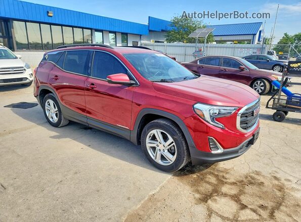 3GKALTEXXJL318347 2018 GMC TERRAIN Красный Передняя правая четверть