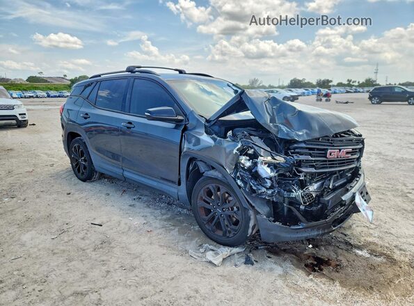 3GKALTEXXKL117565 2019 GMC TERRAIN Gray Przód prawy