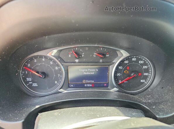 3GKALTEXXKL117565 2019 GMC TERRAIN Gray Widok zestawu wskaźników