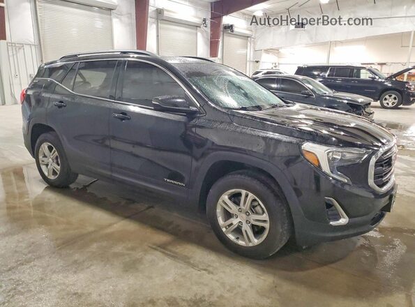 3GKALUEU2JL252260 2018 GMC TERRAIN Черный Передняя правая четверть