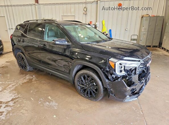 3GKALVEG7PL204505 2023 GMC TERRAIN Черный Передняя правая четверть