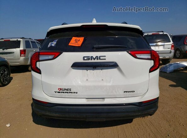 3GKALVEG7RL386788 2024 GMC TERRAIN White Вид ззаду