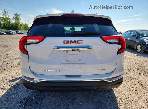 3GKALVEG8PL268455 2023 GMC TERRAIN White Вид ззаду